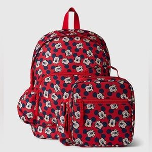 NEW GapKids x Disney Mickey Mouse Backpack and Matching Lunchbox - Two Piece Set